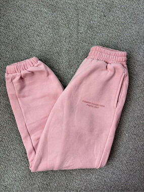PASTEL COLLECTION Pink Jogger Pants Size XS Like New